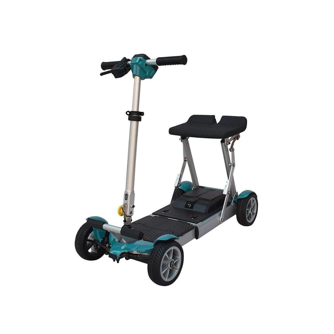 EV Rider Gypsy Q2 Ultralight Collapsible 4-Wheel Mobility Scooter - Airline Travel Scooter - Senior.com Scooters